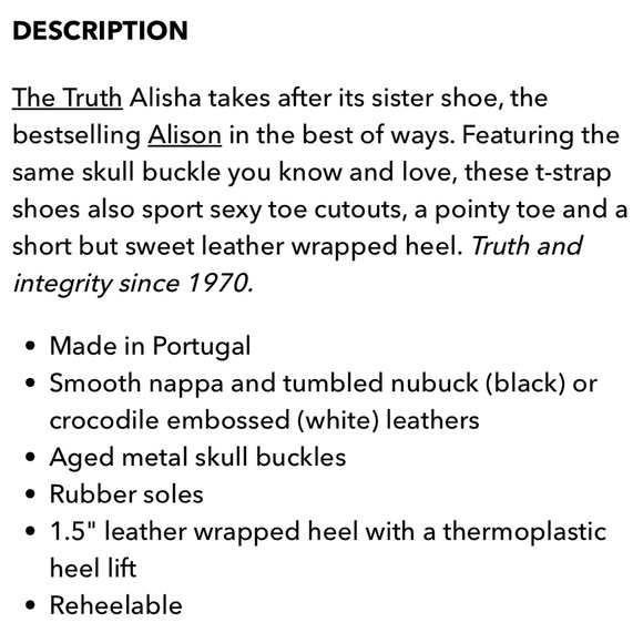 John Fluevog Alicia White Croc, t-strap shoes, skull buckle. Sz 8 fits like a 7. - Picture 9 of 10